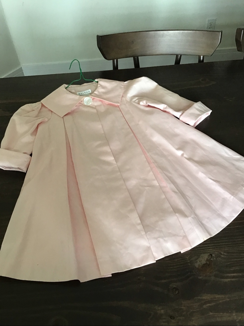 Vintage pink Helena girls swing jacket